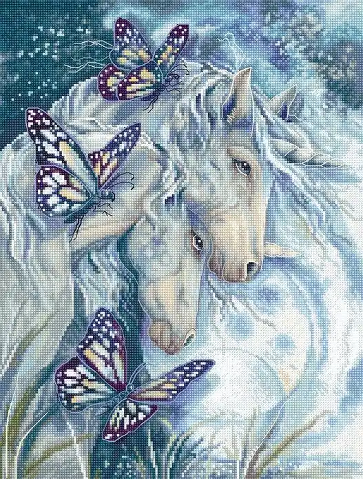Premium Counted Cross Stitch Kit Together We Are Magic Leti950