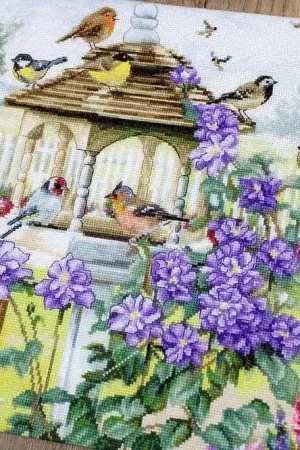 Counted Cross Stitch Kit Bird table Leti944 Buy Direct