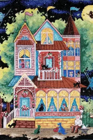 Price Cut Counted Cross Stitch Kit Fairy tale house Leti937