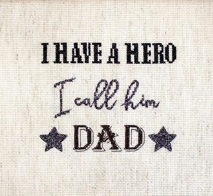 Handmade Counted Cross Stitch Kit Father's day gift Leti933