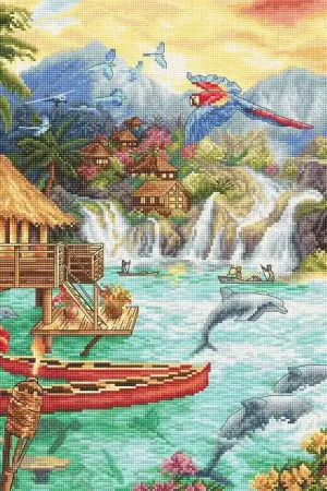In Demand Counted Cross Stitch Kit Island Life Leti925