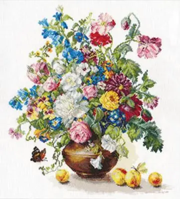 New Arrival Poetry of Flowers. Fragrance of Summer 2-23 Counted Cross Stitch Kit
