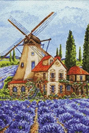 Provence Windmill CS2579 15.8 x 19.7 inches Crafting Spark Diamond Painting Kit Must Have