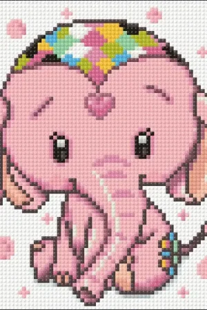 Best Price Pink Elephant CS2480 7.9 x 7.9 inches Crafting Spark Diamond Painting Kit