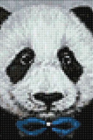 Panda with Bow Tie CS2466 7.9 x 7.9 inches Crafting Spark Diamond Painting Kit Flash Sale
