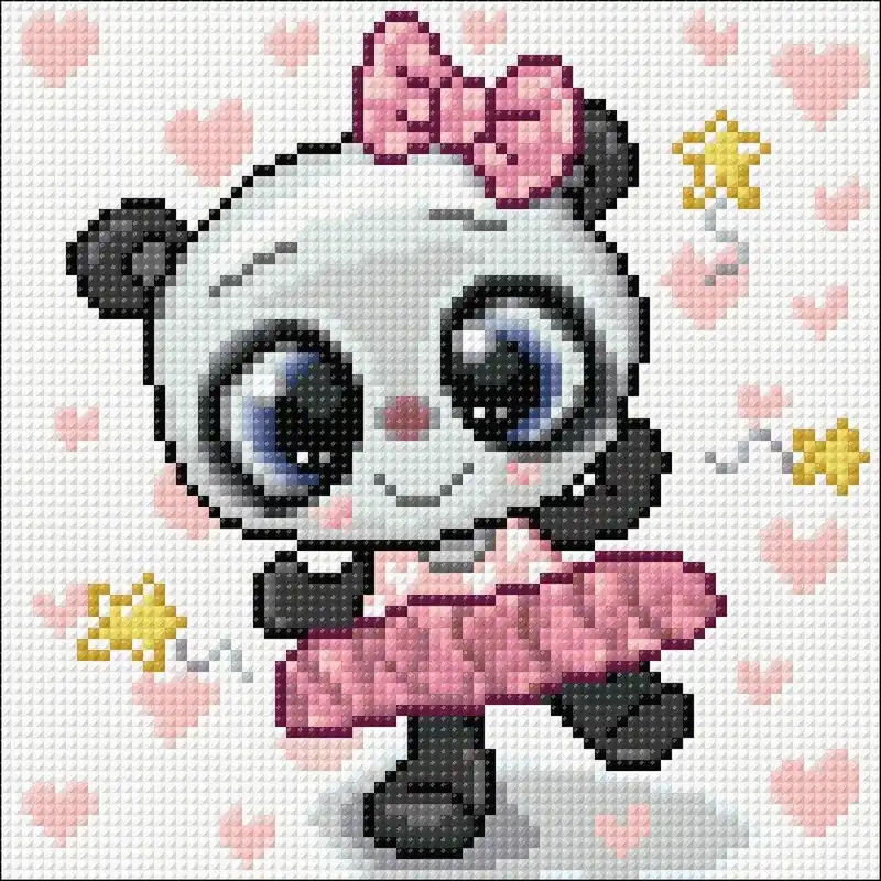 Professional Grade Panda Ballerina CS2479 7.9 x7.9 inches Crafting Spark Diamond Painting Kit