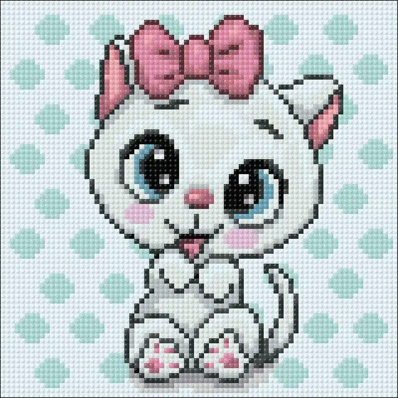 Best Choice Pink Nose CS2474 7.9 x 7.9 inches Crafting Spark Diamond Painting Kit