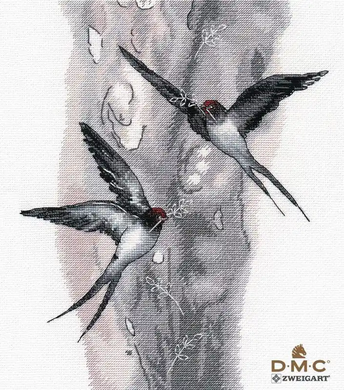 Hassle-Free Returns Swallows 1408 Counted Cross Stitch Kit