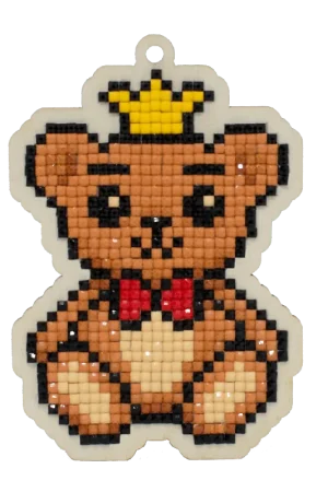 Limited Time Prince Bear CSw436 Diamond Painting on Plywood Kit
