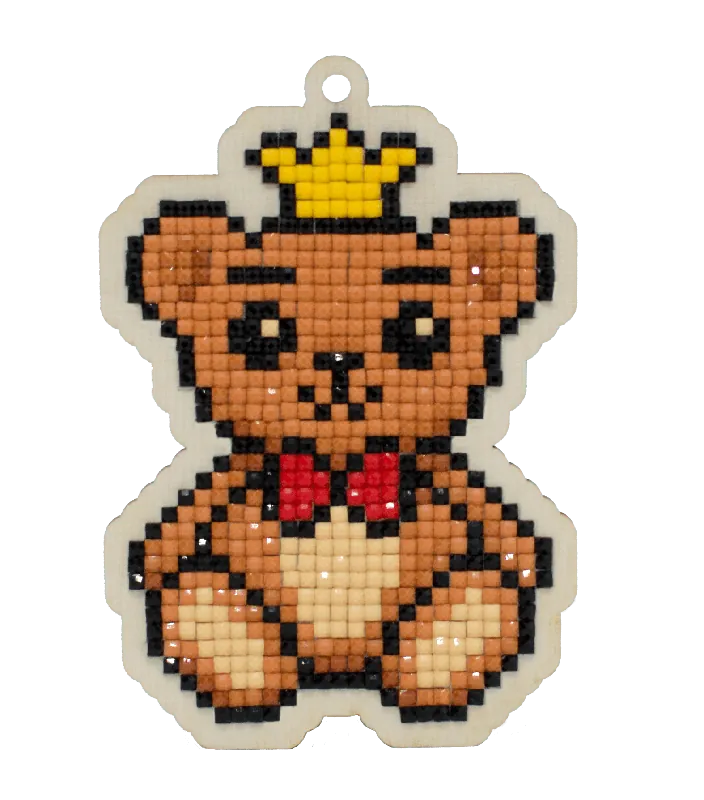 Limited Time Prince Bear CSw436 Diamond Painting on Plywood Kit