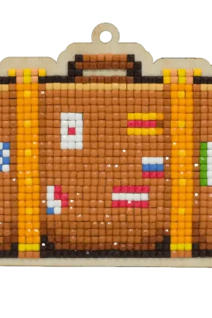 Special Discount Suitcase CSw386 Diamond Painting on Plywood Kit