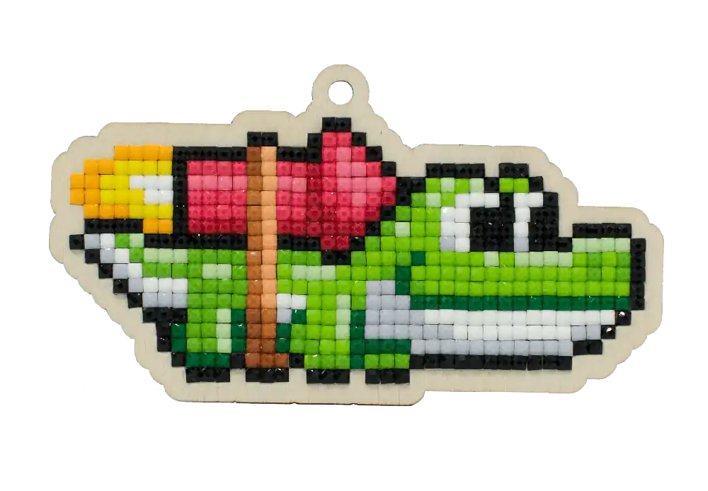 Next Day Delivery Crocodile CSw361 Diamond Painting on Plywood Kit