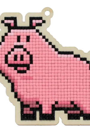 Little Pig CSw349 Diamond Painting on Plywood Kit Free Delivery