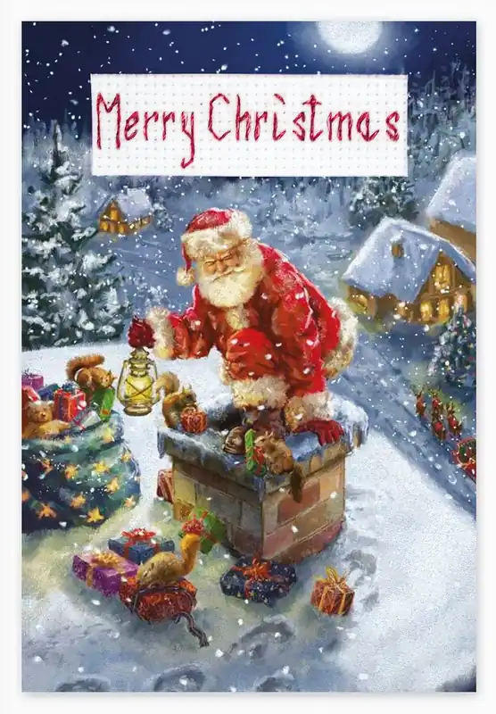 Save Now Post Card SP-93L Counted Cross-Stitch Kit