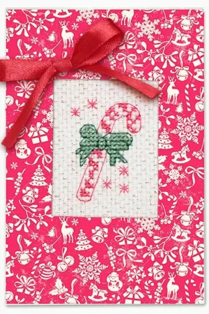 Post Card SP-41L Christmas Card Counted Cross-Stitch Kit Clearance