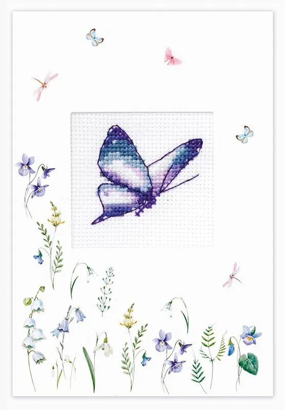 Hot Picks Post Card SP-102L Counted Cross-Stitch Kit