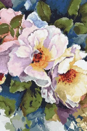 Roses B2402L Counted Cross-Stitch Kit Authentic
