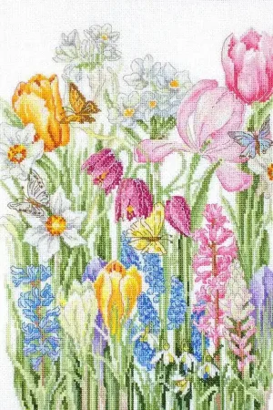 March Bouquet B2388L Counted Cross-Stitch Kit One Day Deal