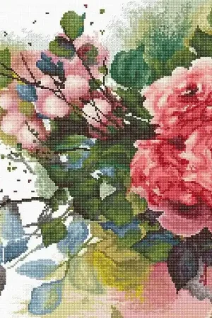 Hot Picks Red roses B2383L Counted Cross-Stitch Kit