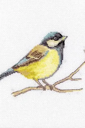 Buy Online Great tit B1155L Counted Cross-Stitch Kit