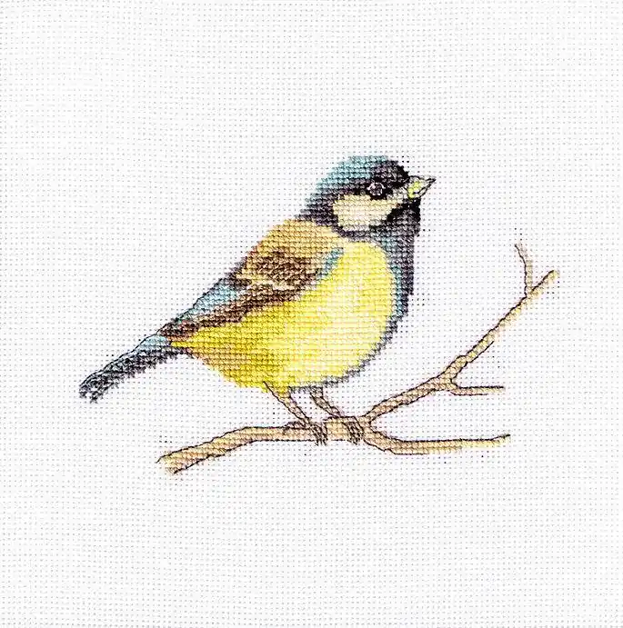 Buy Online Great tit B1155L Counted Cross-Stitch Kit