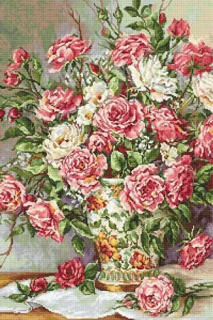 Luxury Posies for the Princess B603L Counted Cross-Stitch Kit