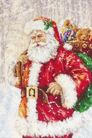 Hot Deal Santa Claus B575L Counted Cross-Stitch Kit
