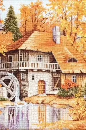 Next Day Delivery Autumn Landscape B481L Counted Cross-Stitch Kit