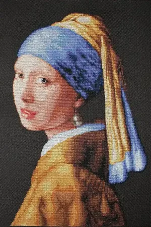 In Demand Girl with a Pearl B467L Counted Cross-Stitch Kit