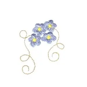 Reduced Price Forget-Me-Nots Embroidery Design