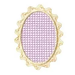 Oval Mesh Frame Embroidery Design Exclusive Offer
