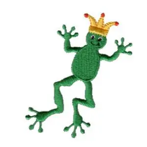 Frog Prince Embroidery Design Hot Deal