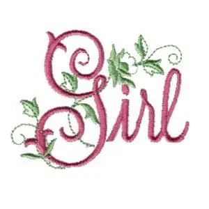 Direct From Factory Vining Girl Embroidery Design