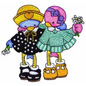Feathered Friends Embroidery Design Free Delivery