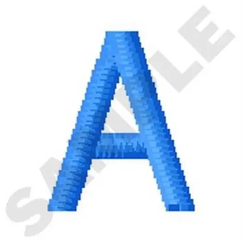 Markdown Upper Case A Embroidery Design