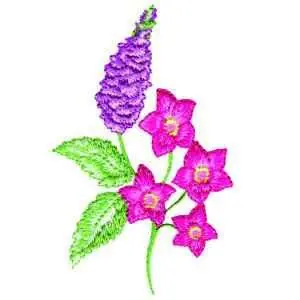 Wildflowers Embroidery Design Express Delivery