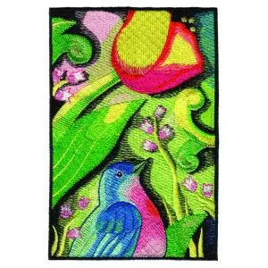 Best Choice Floral Bird Embroidery Design