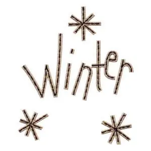 Winter Snowflakes Embroidery Design Reduced Price