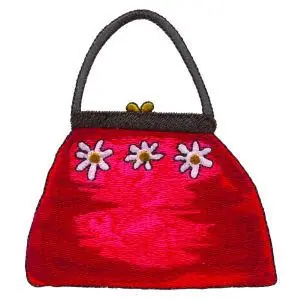 Flowered Purse Embroidery Design Free Returns