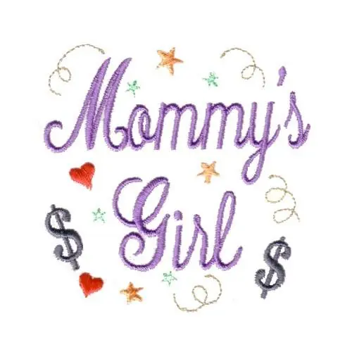 Mommys Girl Embroidery Design Best Price