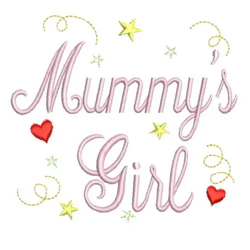 Mummys Girl Embroidery Design Flash Sale