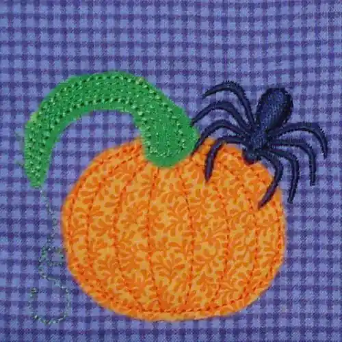 Free Delivery Spider & Applique Pumpkin Embroidery Design