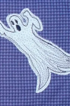 Applique Ghost Embroidery Design Special Offer