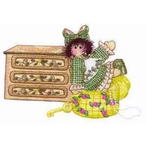 Worldwide Shipping Jewelry Box Embroidery Design