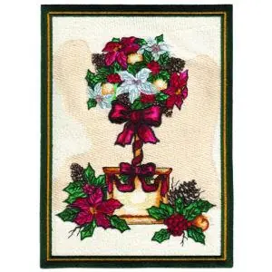 Hot Deal Poinsettia Decoration Embroidery Design
