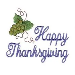Place Order Happy Thanksgiving Embroidery Design