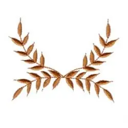 Wheat Design Border Embroidery Design No Minimum Order