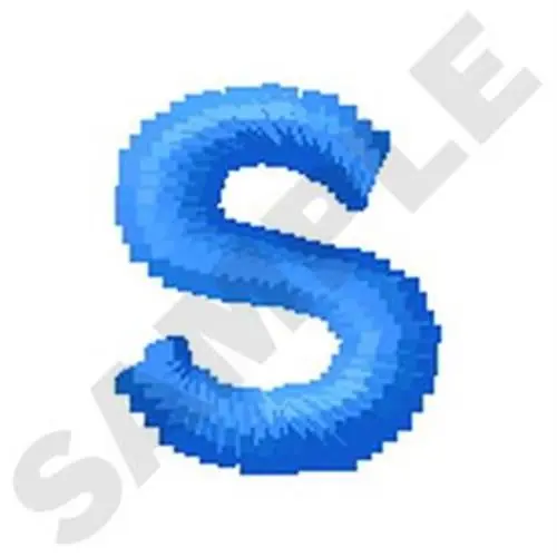 Don’t Miss Out Lower Case S Embroidery Design
