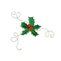 Direct From Manufacturer Holly with swirls Embroidery Design