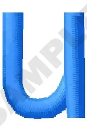 Clearance Lower Case U Embroidery Design